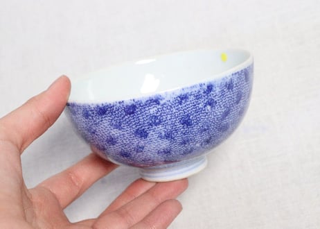 明治後期～大正銅判微塵唐草図蓋茶碗 少甘手
