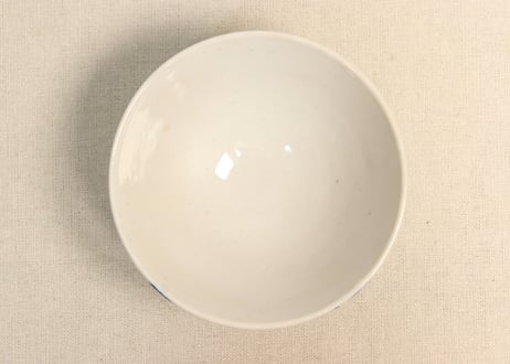 大正～昭和戦前染付梅図蓋なし茶碗