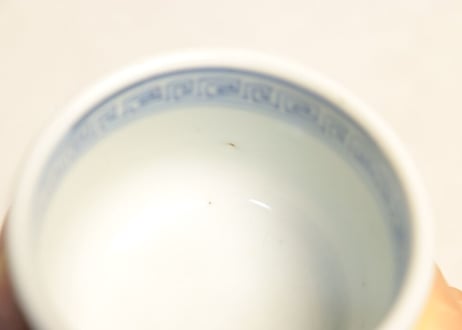 江戸幕末染付桜図向付 五客組
