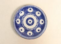 明治後期~大正銅判雷文に菊図６寸皿②　かたつき