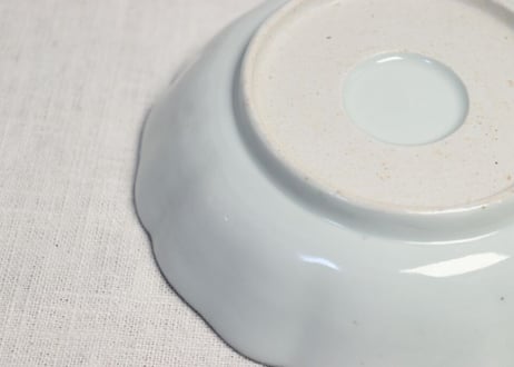 江戸幕末染付茄子図なます皿5客組