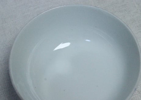 明治前期金彩染付山水図蒸茶碗