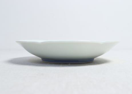明治後期～大正赤絵金彩山水図通り物5.5寸皿