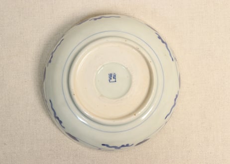 江戸幕末赤絵金彩朝顔図春寒鉢①