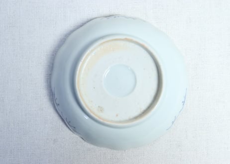 江戸後期染付雪輪と竹図なます皿 5客組