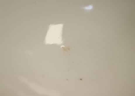 明治後期~大正染付角と唐草図飯茶碗 少フリモノ