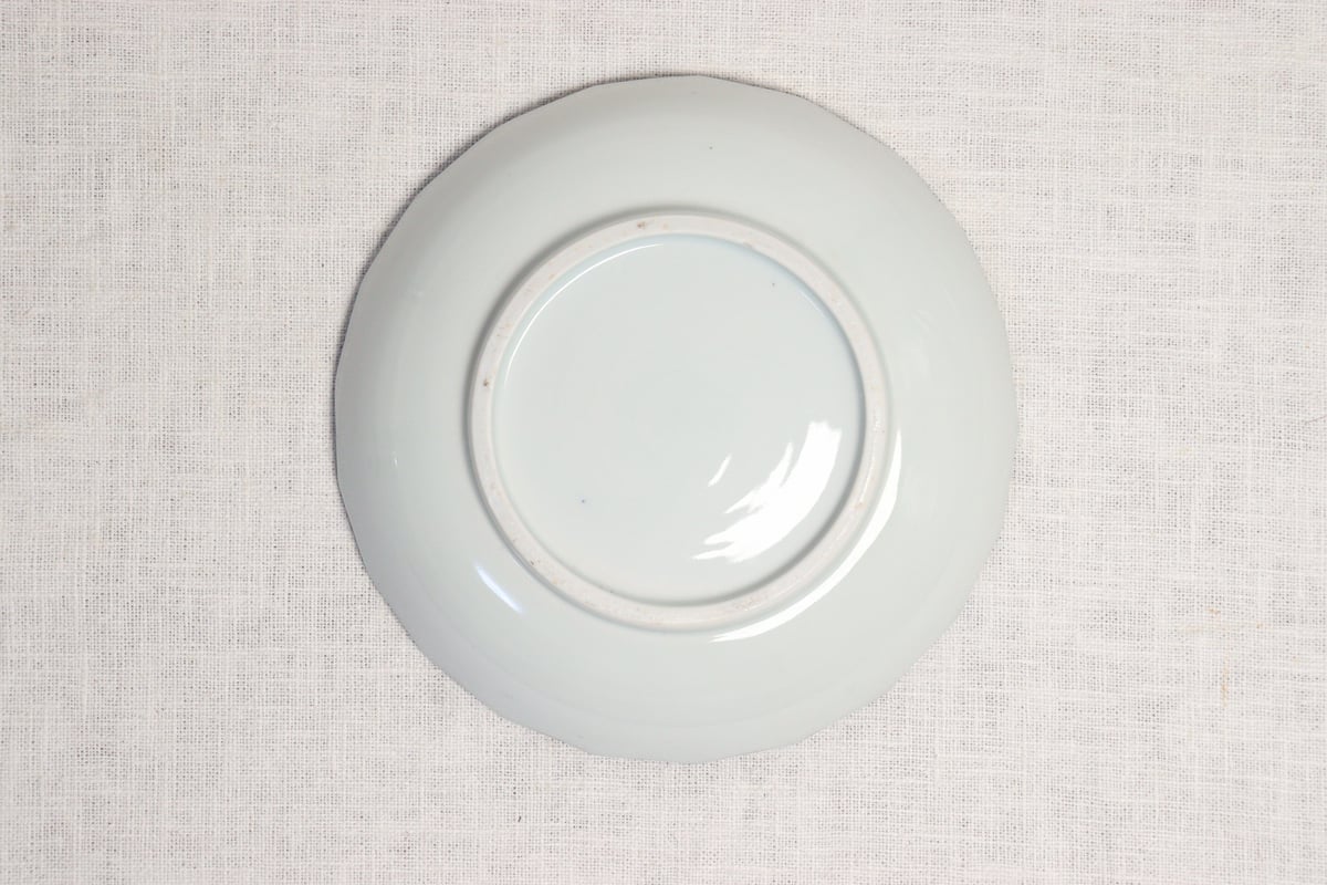 絵瀬戸皿　鶴と亀図　江戸時代　M１３３９ 交趾松島図飾大皿/Big decoration plate,colored Matushimaｰ