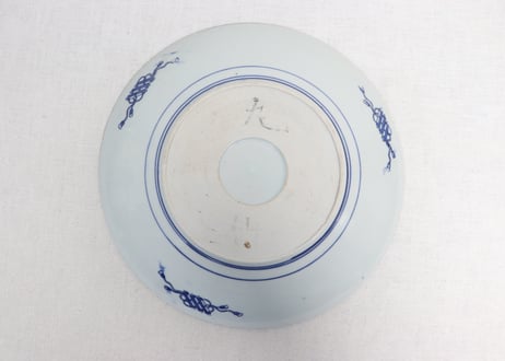 明治後期～大正銅判唐草図９寸皿