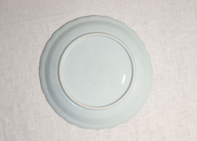 江戸後期染付松図輪花縁尺皿 | 吉祥寺PukuPuku