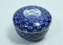 明治前期染付市松文食籠ノミホツ