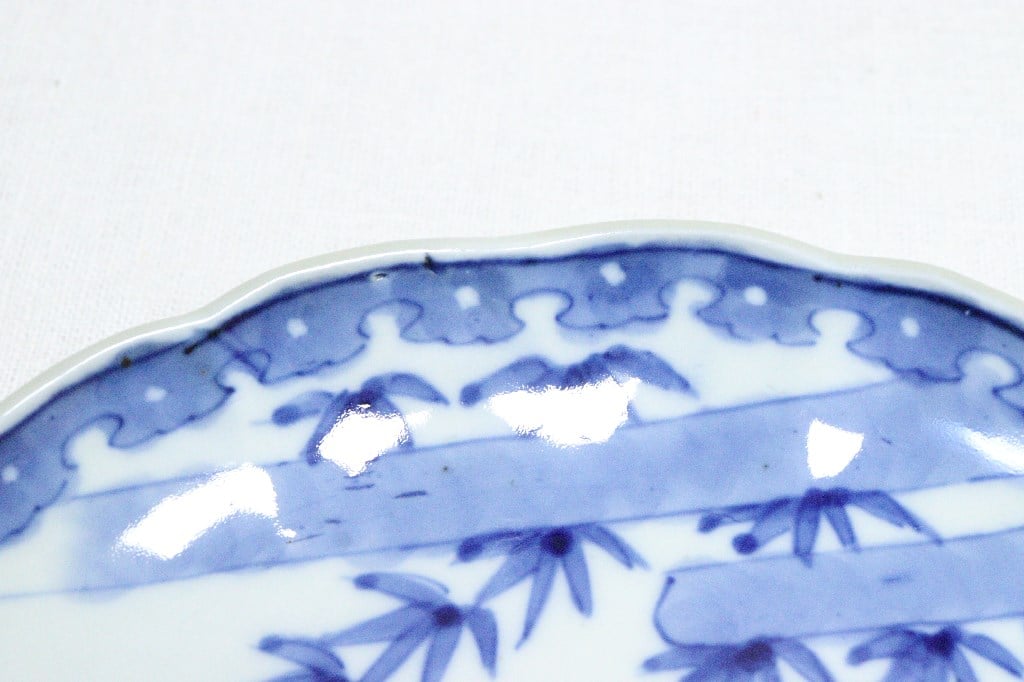 明治前期染付松竹梅図7寸皿① | 吉祥寺PukuPuku