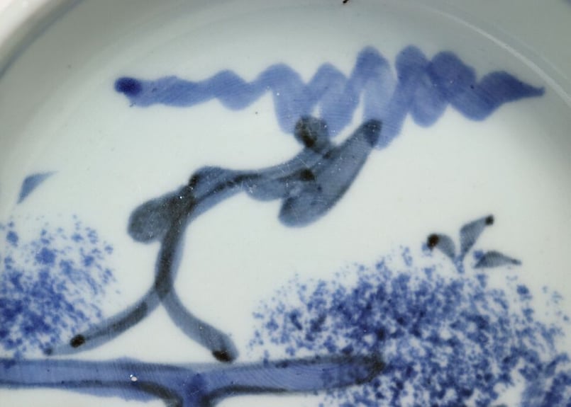 江戸幕末染付松図なます皿 | 吉祥寺PukuPuku