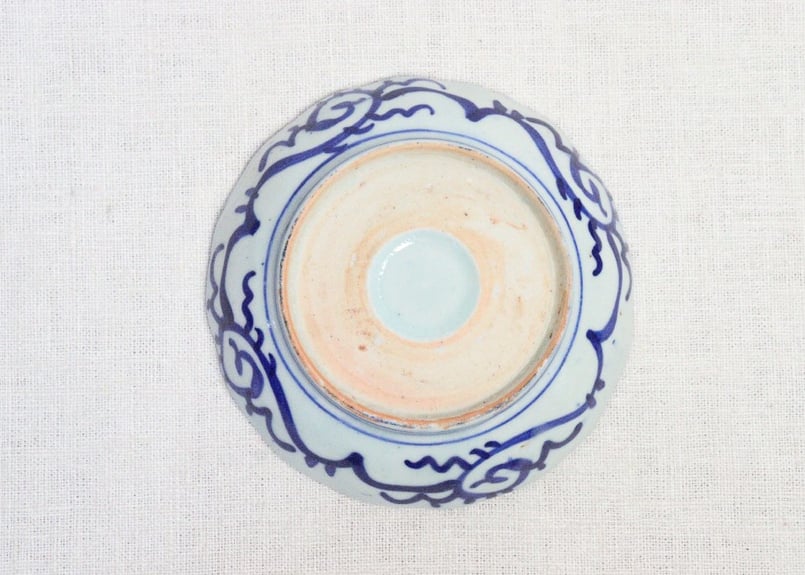 明治前期紙刷氷裂に桜図なます皿 | 吉祥寺PukuPuku