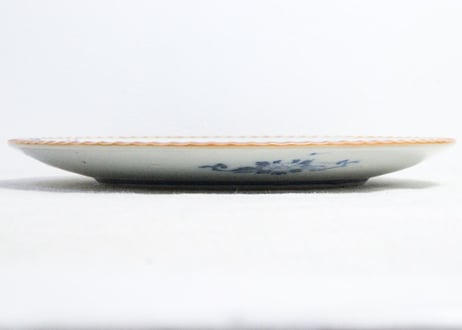 明治後期～大正銅判牡丹図尺イゲ皿