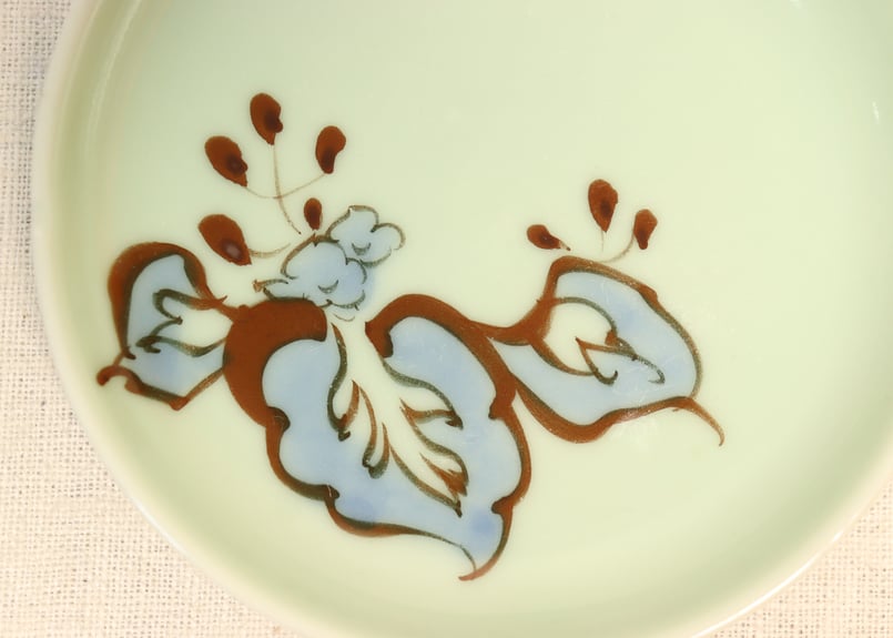 大正～昭和戦前青磁染付桐図小皿 | 吉祥寺PukuPuku