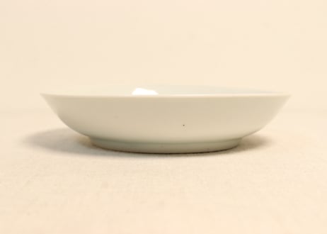江戸中期染付若松と鶴図5寸皿②フリモノ
