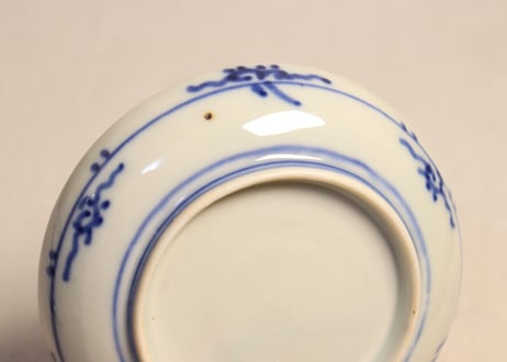 明治前期色絵柘榴と桜と果物籠図小皿②