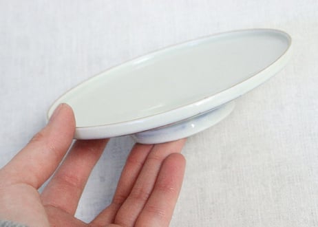 明治前期色絵アジサイに蝶図蓋茶碗