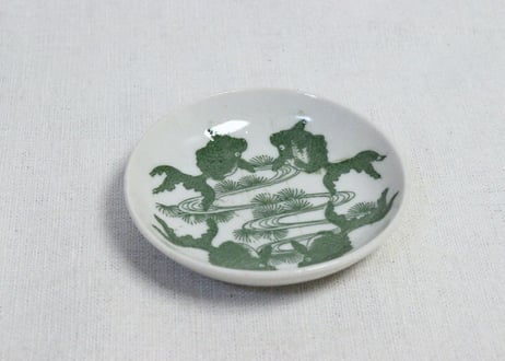 明治後期～大正銅判金魚図小皿
