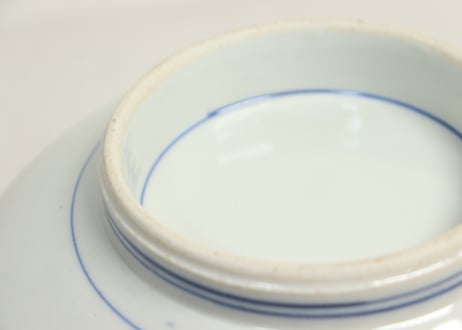 明治前期色絵松竹梅と牡丹図8寸鉢