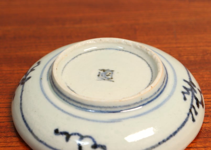 江戸中期筒江窯染付梅と竹図小皿 5客組 | 吉祥寺PukuPuku