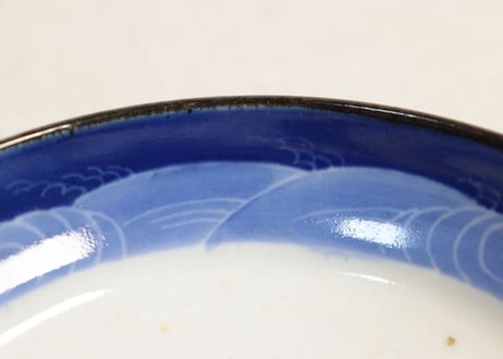 明治前期染付芥子図なます皿