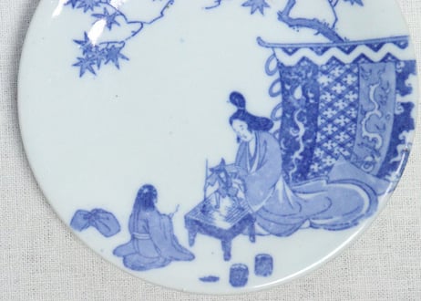 明治後期～大正銅判婦人図５寸皿