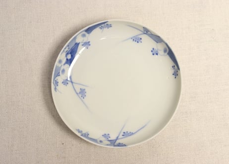 古伊万里　鉢　染付　山水図　草花蝶　唐草　花蝶模様　輪花　江戸　明治 古伊万里鉢染付山水図草花蝶唐草花蝶模様輪花江戸明治