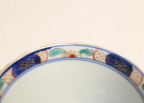 明治前期色絵桜図向付②フリモノ