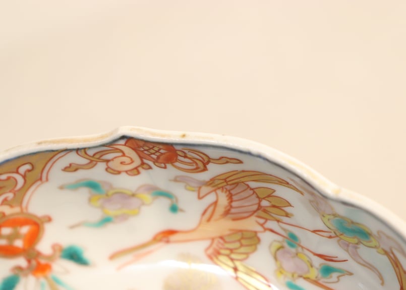 明治前期色絵松鶴図なます皿 | 吉祥寺PukuPuku