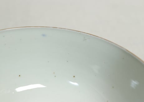 明治前期色絵鶴と松竹梅図通り物蒸茶碗