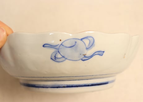 明治後期～大正色絵松竹梅図大なます皿①