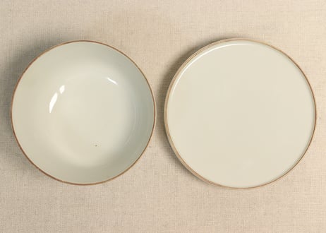 明治後期～大正色絵牡丹図蒸茶碗