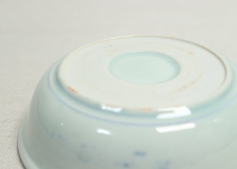江戸幕末染付幔幕図なます皿