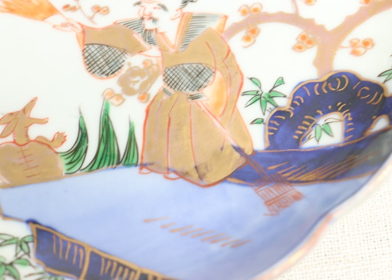 肥前官窯 香蘭社の前身 幕末明治期 米国里帰り品 年木庵製 鷺図 25.2cm