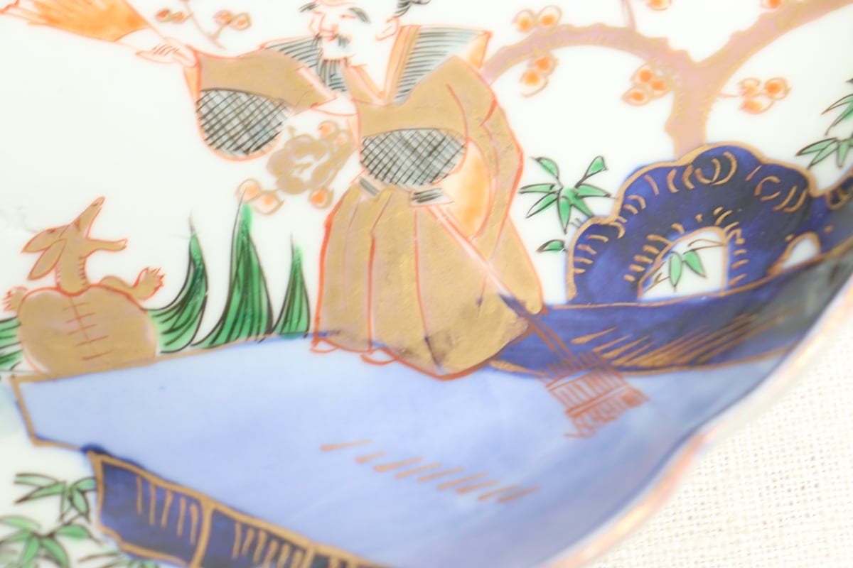 明治前期色絵高砂図通り物7寸皿 | 吉祥寺PukuPuku
