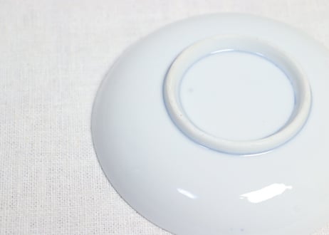 大正~昭和戦前染付養老の滝図小皿