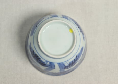 江戸後期染付竹図向付②高台ホツ