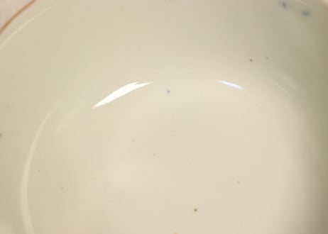 明治前期色絵山水図通り物蒸茶碗② ノミホツ