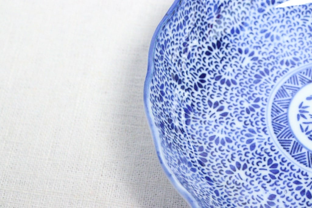 明治前期紙刷微塵唐草図なます皿 | 吉祥寺PukuPuku