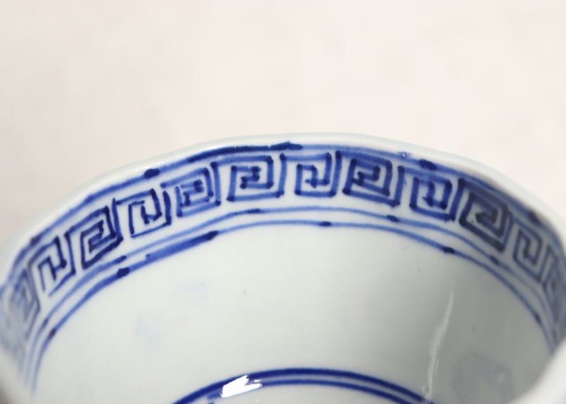 明治前期ベロ藍牡丹図向付 | 吉祥寺PukuPuku