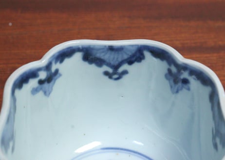 江戸中期色絵松竹梅図角向付　5客組
