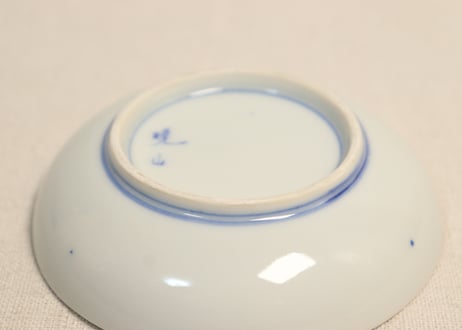 明治後期~大正銅判芭蕉と人物図小皿