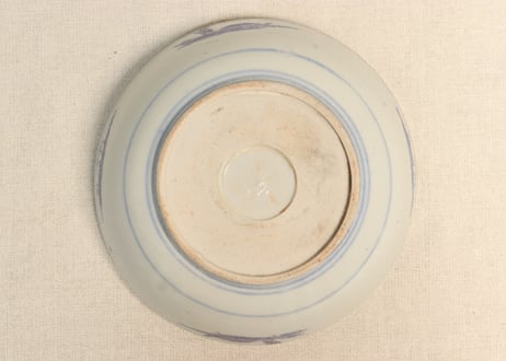 明治後期～大正銅判獅子牡丹図うどん鉢　少かたつき