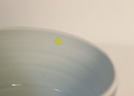 江戸幕末染付流水文丸三段重 一段目ノミホツ,三段目ニュウ