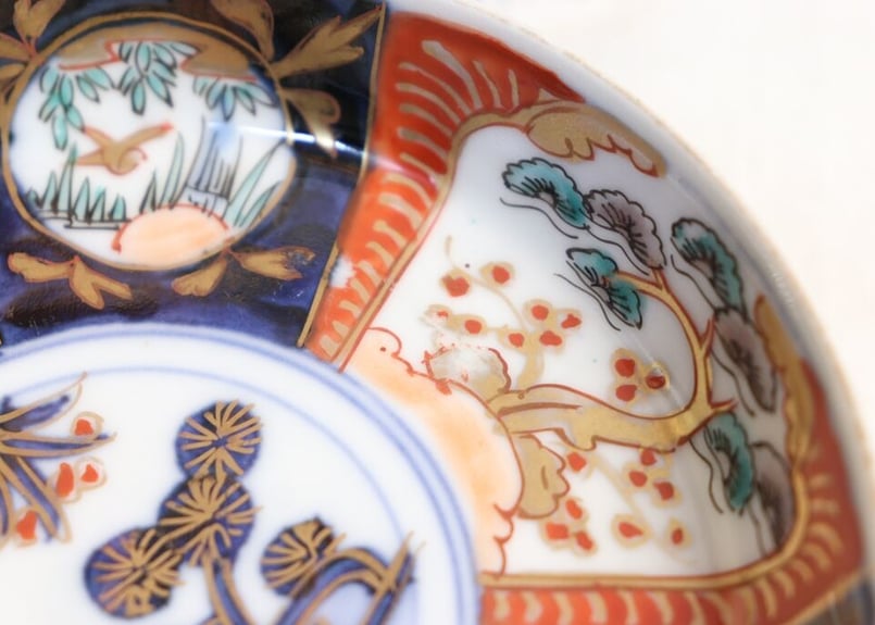 明治前期色絵松竹梅図縁立ち小皿 | 吉祥寺PukuPuku