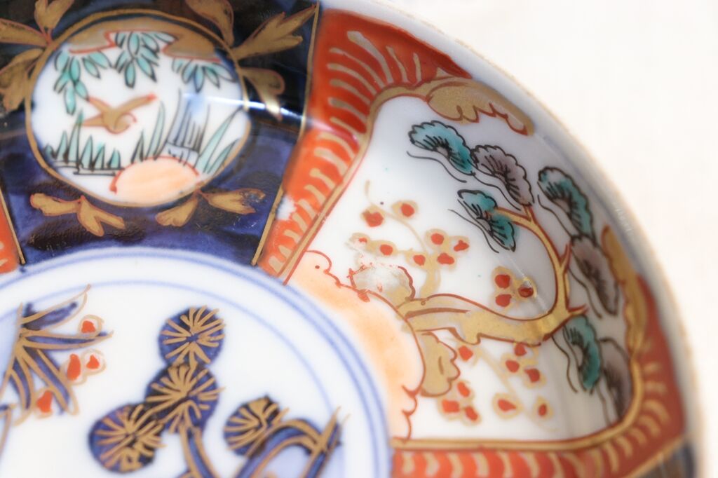 明治前期色絵松竹梅図縁立ち小皿 | 吉祥寺PukuPuku