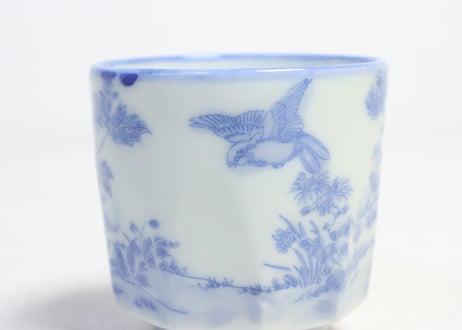 明治後期～大正銅判花鳥図筒向付
