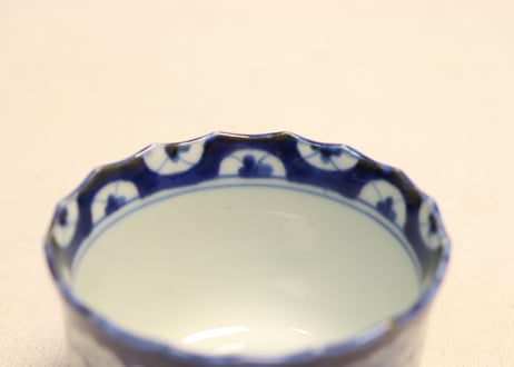 江戸後期染付牡丹図向付②小さめ