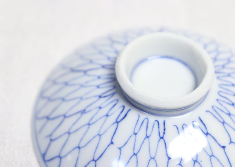 大正～昭和戦前ゴム判網手文蓋茶碗 | 吉祥寺PukuPuku